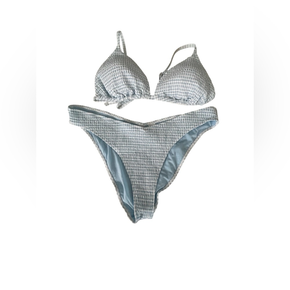 Hollister Blue Gingham Bikini Set - Picture 2 of 6